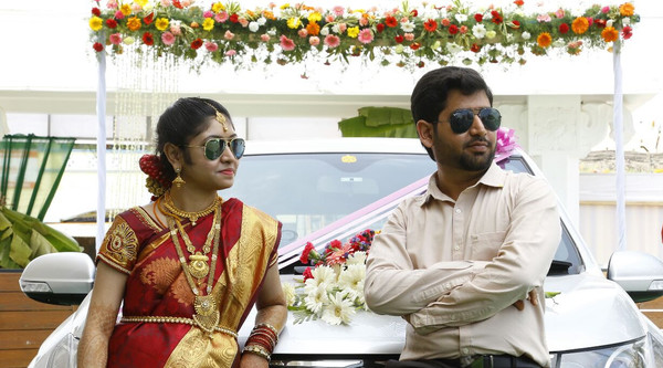 Balamurugan & Sharmila - Just married at marriage hall in Chennai